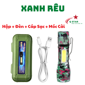 Đèn Câm Tay Mini T5 Nhỏ Gọn Sáng Bền Với 3 Chế Độ Sáng Và Có Thể Zoom Xa Gần