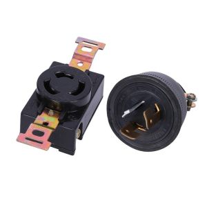 Generator Plug And Socket 3-Hole Generator Plug Socket Set 2Kw/5Kw Anti-Loose Generator Plug