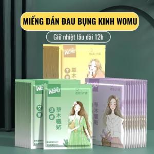Miếng dán giữ nhiệt Womu ngải cứu giảm đau bụng vai gáy – set 5 miếng – giữ ấm liên tục tiện lợi