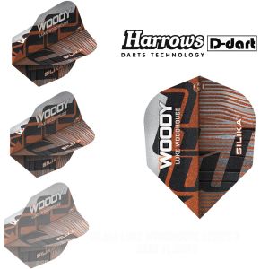 HARROWS DART FLIGHTS - STANDARD SILIKA LUKE WOODHOUSE SERIES 3 100 MICRON DART FLIGHTS (SAYAP ARROW)