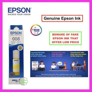 100 % Original Genuine ink Epson 008 Pigment For Epson L6460 / L6490 / L6550 / L6570 / L6580 / L11160 / L15150 / L15160 / L15180 / M15140 / M15180
