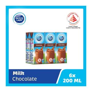 Dutch Lady UHT Chocolate Milk 6 x 200ML