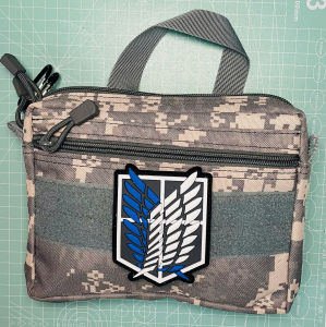 [Hỏa Tốc TPHCM] Patch_Velcro Cao Su in 3D PVC dán lên quần áoBalo in Anime Attack on Titan