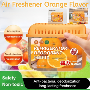 Air Freshener Orange Flavor Refrigerator Deodorizer Scented Gel Air Fresheners For Car House Toilet