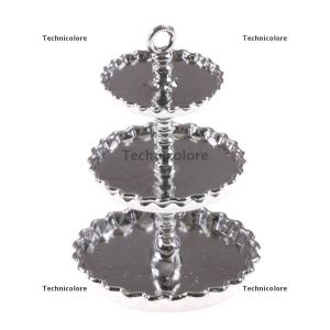 [COD] Technicolore ชั้นวาง1 12สำหรับวางขนมหวานทำจากโลหะ3ชั้น