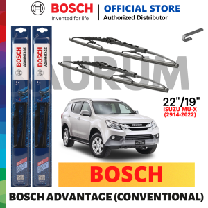 Bosch Advantage Wiper Blade set for Isuzu MU-X 2014-Present (22/19) 2pcs