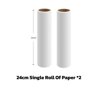 Lint Roller Dust Remover for Pet Hair and Fine Debris White Handle Multi-Surface Use Home Cleaning Tool