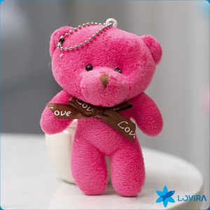 LoviRa Cartoon Bear Plush Teddy Bear Small Pendant Bear Toy Bag Pendant Desktop Decoration