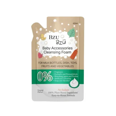 BZU BZU Baby Accessories Foaming Cleanser 500ml/Refill 400ml - Hypoallergenic & Gentle Formula