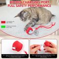 Bola Kucing Otomatis Pet Mainan Bola Listrik Bergulir Cerdas Led Laser Interaktif Bola Mainan. 