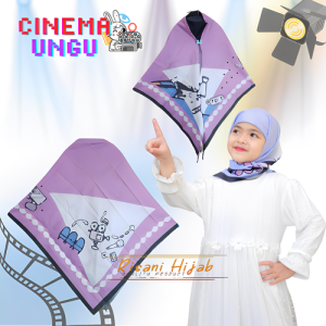 𝐑𝐢𝐬𝐚𝐧𝐢 𝐇𝐢𝐣𝐚𝐛-square jilbab inner anak motif lucu / segitiga lasercut