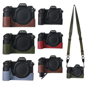 【NEW F】For Nikon Z6III Camera Case Bag Leather Half Body Cover for Nikon Z6 III Z63 Base Protector