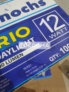 Lampu LED Bohlam Vario 12w 12watt Hannochs Cahaya Putih 1 DUS 100Pcs