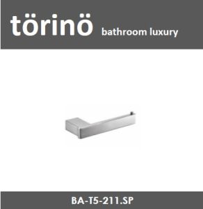 Torino Spare Roll Holder Horizontal type T5 Series (Toilet Tissue Paper Roll Holder) - Satin Polish