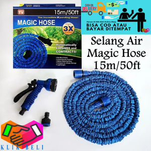 Klik-Beli Magic Hose Selang Air Siram Taman Panjang 15 Meter / 22.5 Meter / 30 Meter Flexible Selang Ajaib Kebun Rumah Cuci Mobil Elastis