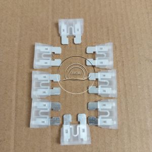 10 PCS SEKRING SIKRING FUSE 25A 25 A AMPERE PUTIH TANCAP COLOK BESAR BLADE AMPER