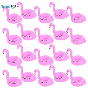 20 Pcs Flamingos Cup Holder for Beverage Cans Cups Swimming Pool Float Floating Coaster for Pool Party Water Fun[Vodool Official Center]
