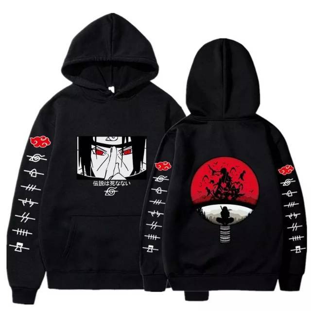 Jaket Hoodie Pullandbear Naruto Itachi Pull Pull And Bear Naruto
