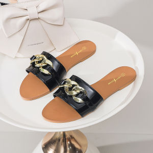 Elegant hot new korean fashion flat sandal