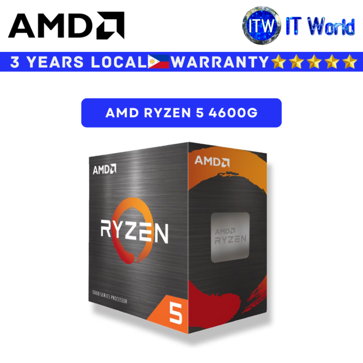 AMD Ryzen 5 4600G Processeur – 6 Cœurs/12 Threads – 4.2 GHz – Occasion