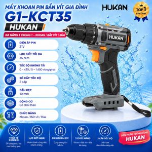 Máy Khoan Pin Bắn Vít Gia Đình HUKAN G1-KCT35 21V 35N.m Máy Khoan Cầm Tay