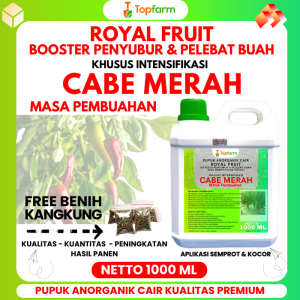 Pupuk Topfarm / Pupuk Cabe Merah Terbaik / Pupuk Masa Pembuahan Pada Tanaman Cabai Merah Kriting / Pupuk Pelebat Buah Cabe Merah Anti Patek dabn Busuk Buah / Pupuk Cabai Terbaik