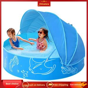 [Chinatera Malll] Swimming Pool Collapsible Water Play with Canopy for Outdoor Backyard Beach