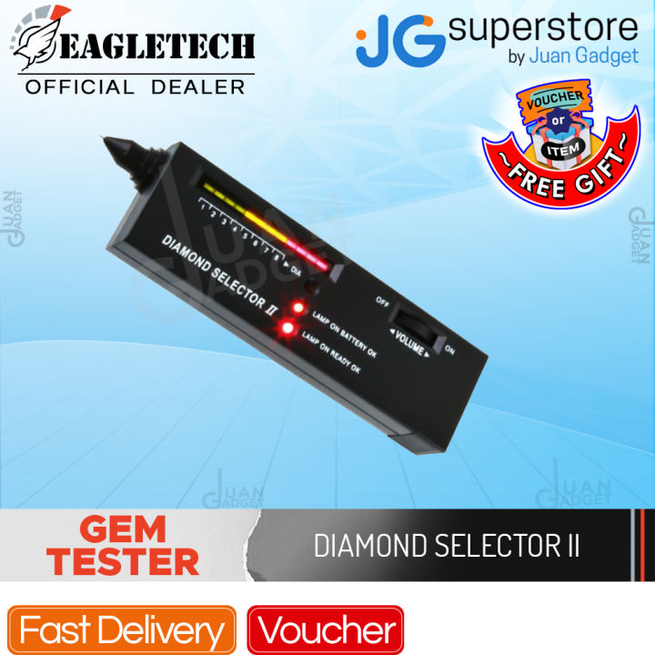Diamond Selector II Diamond Tester Portable Accuracy LED Electronic Diamond Tester for Diamond Sapphire Ruby Crystal Agate Jade Gemstones