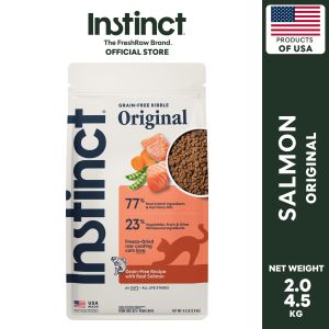 Instinct Original Grain Free Recipe Real Salmon Natural Dry Cat Food 454g/2kg/4.5kg