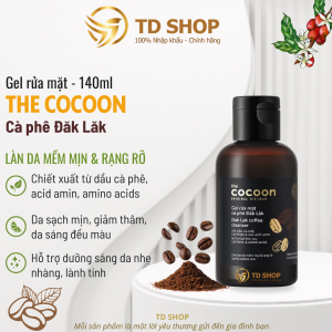 Gel rửa mặt cà phê Đắk Lắk làm sạch sâu không gây khô da COCOON 140ml - TD Shop