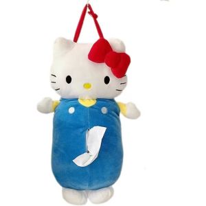 New Hello Kitty Cat Tissue Box Girls Heart Car Doll Lovely Stuffed Anime Hello Kitty Tissue Box Cover Storage Home Decor Xmas Gifts Girl