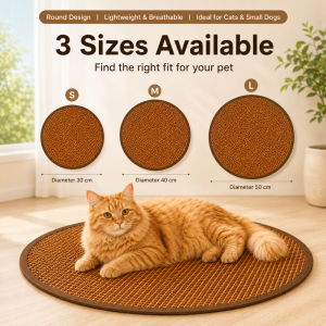 NOBLELYN Washable Pet Cooling Mat Woven Design Breathable Woven Cat Mat High Qulity Cooling Gel Summer Sleeping Pad For Cats and Dogs