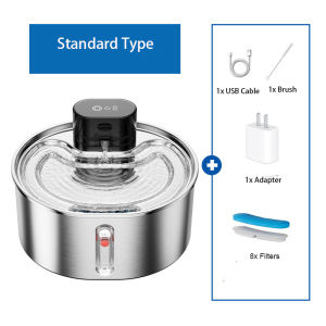 3.2L Stainless Steel Pet Water Fountain Water Dispenser Wireless Smart Sensor Cat Water Dispenser Cat Water Fountain