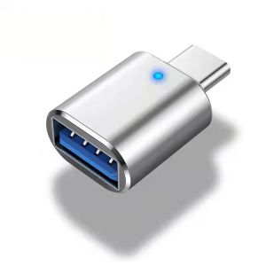 LED USB 3.0 To Type C Adapter OTG To USB C USB-A To Micro USB Type-C Female Connector for Samsung Xiaomi Adapters 3A