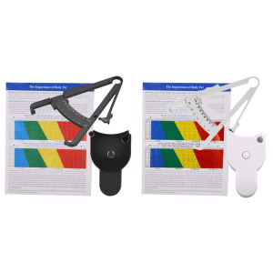 Retractable Body Measurement Tape Inches Centimeter Y Shape Design Portable Skin Fold Caliper Set for Fitness Measuring