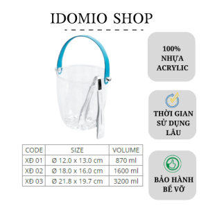 Xô Nhựa Đựng Trà Sữa Trái Cây