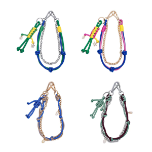 Fashion Handmade Bag Accessory Keychain With PU Rope and Robot Detail Trendy Decoration Pant Ornament For Backpacks