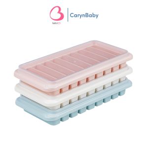 Vỉ Đá 9 Ô Có Nắp Đậy Nhựa PP Dẻo Dễ Lấy Đá - Khay Làm Thạch Trữ Đông Đồ Ăn Dặm An Toàn Vệ Sinh bebi123