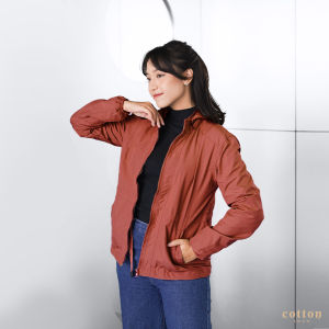 Cotton Inch - Mavinsa Jaket Parasut Wanita dengan Hoodie