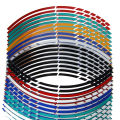 Motorcycle Wheel Tire Stickers Reflective Rim Tape Decals For Yamaha Yzf R15 Xt660 X R Z Tmax 500 530 Tmax500 530 250. 