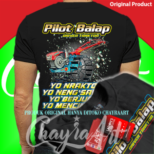 ChayraArt BAJU KAOS Traktor Sawah Yo Nraktor Yo Neng Sawah Yo Berjuang Yo Mencintaimu KATUN COMBED 24S LENGAN PENDEK DAN PANJANG