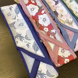 silk scarf for women bandana hankerchiefs twilly scarf for bags handleheadband for women hair accessories for women accessories for women SP0495