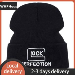 [COD] WHPHous Ship within 24 hours Fashion Embroidered Knitted Hat For Men Outdoor Leisure Beanie Hat For Women Autumn And Winter Vintage Hip Hop Black Cap