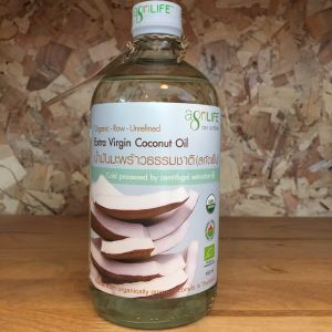 Extra virgin Coconut Oil น้ำมันมะพร้าว สกัดเย็น (ขนาด 450ML.) ตรา อะกรีไลฟ์ Agrilife ผลิตจากเนื้อมะพร้าวสด ออแกนิค