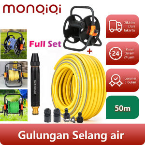 50m Gulungan Roll Selang Air Portable Alat Penggulung Selang Air Taman Portable Garden Hose Reel