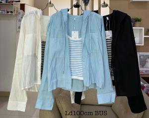 KEMEJA HOODIE POLOS DAN DALEMAN GARIS IMPORT BUS
