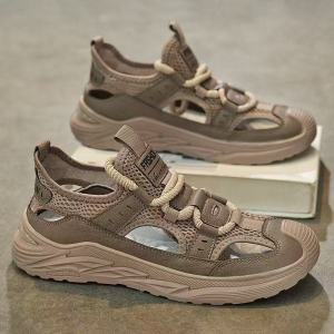 MenS Summer Outdoor Beach Sports Casual Large Size Water-Resistant Clogs Outdoor Closed-Toe MenS Shoes