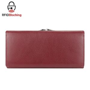 Royal Bagger RFID Long Wallets for Women Genuine Leather Large Capacity Card Holder Fashion Retro Coin Purse Clutch Wallet 2519