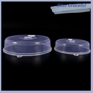Ditur Clear Microwave Plate Cover Food Dish Lid Ventilated Steam Vent Kitchen Cooking