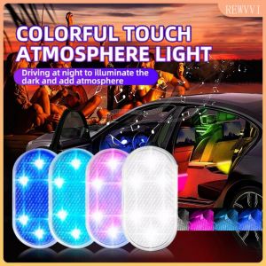 【Free Shipping】Rechargeable Led Car Touch Light Magnetic Mini Wireless Interior Light Roof Ceiling Reading Lamp Accessories Rewvvi